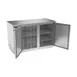 Beverage Air BB58HC-1-S 59" 2 Section Black Back Bar Cooler with Solid Door 3 image