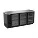 Beverage Air BB78HC-1-G-B 79" Refrigerated Back Bar Cabinet w/ 3 Glass Doors, 33.59 Cu Ft, 79" 1 image