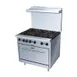 Adcraft BDGR-36/NG 36" Gas Restaurant Range w/ (6) Open Burners, (1) Standard Oven, 210.000 BTU 1 image