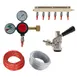 Krowne BEERKIT6 Kit for 6-Faucet, CO2 Reg, Manif, 5' Line, 30' Nylon Line, 6 Sankey Taps, Probe 1 image