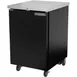 Beverage Air BB24HC-1-F-B 24" 1 Section Black Back Bar Cooler with Solid Door 1 image