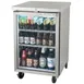 Beverage Air BB24HC-1-FG-S 24" 1 Section Black Back Bar Cooler with Glass Door 1 image