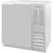 Beverage Air BB36HC-1-F-S 36" 1 Section Black Back Bar Cooler with Solid Door 1 image