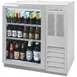 Beverage Air BB36HC-1-FG-S 36" 1 Section Black Back Bar Cooler with Glass Door 1 image