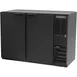 Beverage Air BB48HC-1-B-27 48" 2 Section Black Back Bar Cooler with Solid Door 1 image
