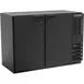 Beverage Air BB48HC-1-B-27 48" 2 Section Black Back Bar Cooler with Solid Door 2 image