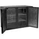 Beverage Air BB48HC-1-F-B 48" 2 Section Black Back Bar Cooler with Solid Door 3 image