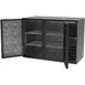 Beverage Air BB48HC-1-F-B 48" 2 Section Black Back Bar Cooler with Solid Door 4 image