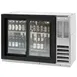 Beverage Air BB48HC-1-F-GS-S 48" 2 Section Black Back Bar Cooler with Glass Door 1 image