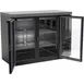 Beverage Air BB48HC-1-FG-B-27 48" 2 Section Black Back Bar Cooler with Glass Door 3 image