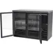 Beverage Air BB48HC-1-FG-B-27 48" 2 Section Black Back Bar Cooler with Glass Door 4 image