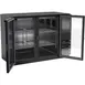 Beverage Air BB48HC-1-FG-B 48" 2 Section Black Back Bar Cooler with Glass Door 3 image