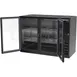 Beverage Air BB48HC-1-FG-B 48" 2 Section Black Back Bar Cooler with Glass Door 4 image