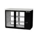 Beverage Air BB48HC-1-G-PT-B-27 48" Pass-Thru Glass Door Back Bar Cooler 1 image