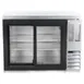 Beverage Air BB48HC-1-GS-S-27 48" 2 Section Black Back Bar Cooler with Glass Door 1 image