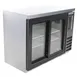 Beverage Air BB48HC-1-GS-S 48" 2 Section Black Back Bar Cooler with Glass Door 2 image