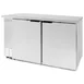 Beverage Air BB58HC-1-F-S 59" 2 Section Stainless Steel Back Bar Cooler with Solid Door 1 image