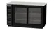 Beverage Air BB58HC-1-FG-B 59" 2 Section Stainless Steel Back Bar Cooler with Glass Door 1 image