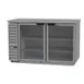 Beverage Air BB58HC-1-FG-S 59" 2 Section Stainless Steel Back Bar Cooler with Glass Door 1 image