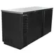 Beverage Air BB68HC-1-B 69" 2 Section Black Back Bar Cooler with Solid Door 2 image