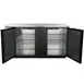 Beverage Air BB68HC-1-B 69" 2 Section Black Back Bar Cooler with Solid Door 4 image