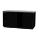 Beverage Air BB68HC-1-B 69" 2 Section Black Back Bar Cooler with Solid Door 1 image