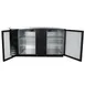 Beverage Air BB68HC-1-G-B 69" 2 Section Black Back Bar Refrigerator with Glass Door 4 image