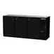 Beverage Air BB72HC-1-B 72" Three Section Back Bar Cooler with Solid Door, 19.92 cu. ft. 1 image