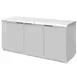 Beverage Air BB72HC-1-F-S-27 72" 3 Section Back Bar Cooler with Solid Door 1 image