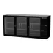 Beverage Air BB72HC-1-FG-B 72" 3 Section Back Bar Refrigerator with Glass Door 1 image