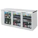 Beverage Air BB72HC-1-FG-S 72" 3 Section Back Bar Refrigerator with Glass Door 1 image