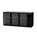 Beverage Air BB72HC-1-G-B 72" Three Section Back Bar Cooler with Glass Door, 19.92 cu. ft. 1 image