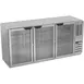 Beverage Air BB72HC-1-G-S-27 72" 2 Section Stainless Steel Back Bar Cooler with Glass Door 2 image