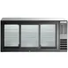 Beverage Air BB72HC-1-GS-B 72" 3 Section Black Back Bar Cooler with Glass Door 3 image