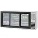 Beverage Air BB78HC-1-FG-S 79" 3 Section Back Bar Refrigeratı with Glass Door, 33.59 cu. ft. 1 image