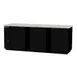 Beverage Air BB94HC-1-F-B 95" Three Section Back Bar Cooler with Solid Door, 37.82 cu. ft. 1 image