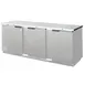 Beverage Air BB94HC-1-F-S 95" Three Section Back Bar Cooler with Solid Door, 37.82 cu. ft. 1 image