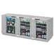 Beverage Air BB94HC-1-FG-S 95" Three Section Back Bar Cooler with Glass Door, 37.82 cu. ft. 1 image