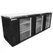 Beverage Air BB94HC-1-G-B 95" Three Section Back Bar Cooler with Glass Door, 37.82 cu. ft. 2 image