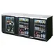 Beverage Air BB94HC-1-G-B 95" Three Section Back Bar Cooler with Glass Door, 37.82 cu. ft. 4 image