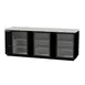 Beverage Air BB94HC-1-G-B 95" Three Section Back Bar Cooler with Glass Door, 37.82 cu. ft. 1 image