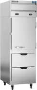 Beverage Air CT12-12HC-1HSD 26" 1-Section Convertible Refrigerator Freezer, 1 Half Solid Doors & 2 Drawers, 18 cu. ft. 1 image