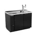 Beverage Air DD50HC-1-C-B 50" 1 Column Draft Beer Cooler, 2 Keg, 17.86 cu. ft. 2 image
