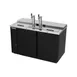Beverage Air DD58HC-1-C-B 59" Draft Beer Cooler w/ 3 Kegs, 21.86 cu. ft., 2 Single-Tap Towers 1 image