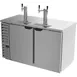 Beverage Air DD58HC-1-S 59" Draft Beer Cooler w/ 3 Kegs, 21.86 cu. ft., 1 Single & 1 Dual-Tap Towers 1 image