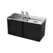 Beverage Air DD68HC-1-C-B 69" Draft Beer Cooler w/ 3 Kegs, 25.93 cu. ft., 2 Single-Tap Towers 1 image