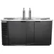 Beverage Air DD68HC-1-C-B 69" Draft Beer Cooler w/ 3 Kegs, 25.93 cu. ft., 2 Single-Tap Towers 5 image