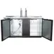 Beverage Air DD68HC-1-C-B 69" Draft Beer Cooler w/ 3 Kegs, 25.93 cu. ft., 2 Single-Tap Towers 6 image