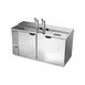 Beverage Air DD68HC-1-C-S 69" Draft Beer Cooler w/ 3 Kegs, 25.93 cu. ft., 2 Single-Tap Towers 1 image