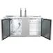 Beverage Air DD68HC-1-C-S 69" Draft Beer Cooler w/ 3 Kegs, 25.93 cu. ft., 2 Single-Tap Towers 6 image